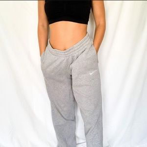 Nike grey sweatpants with draw string